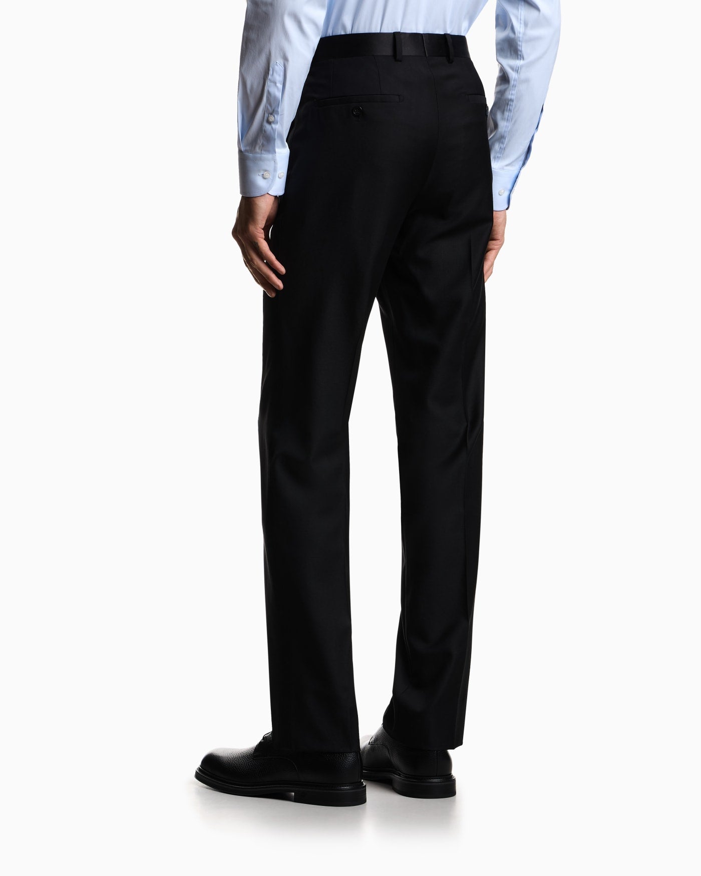 Trousers straight cut virgin wool man