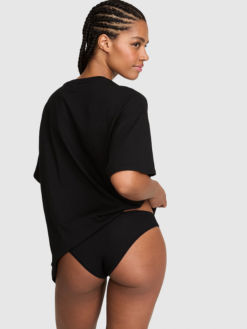 Cotton Side-Slit Tee & Panty Set