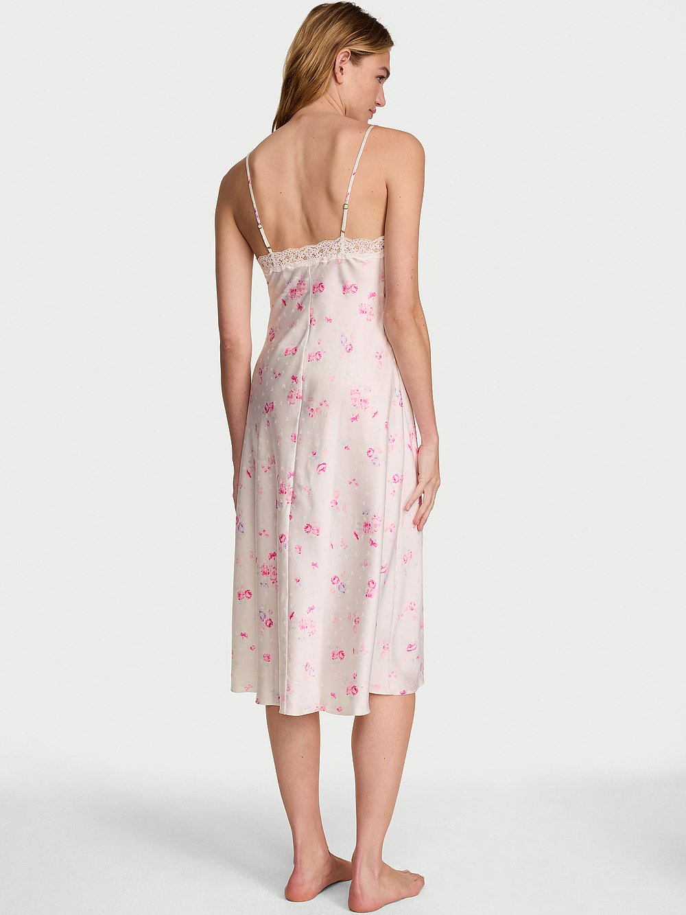 Butterflies Jacquard Midi Slip Dress