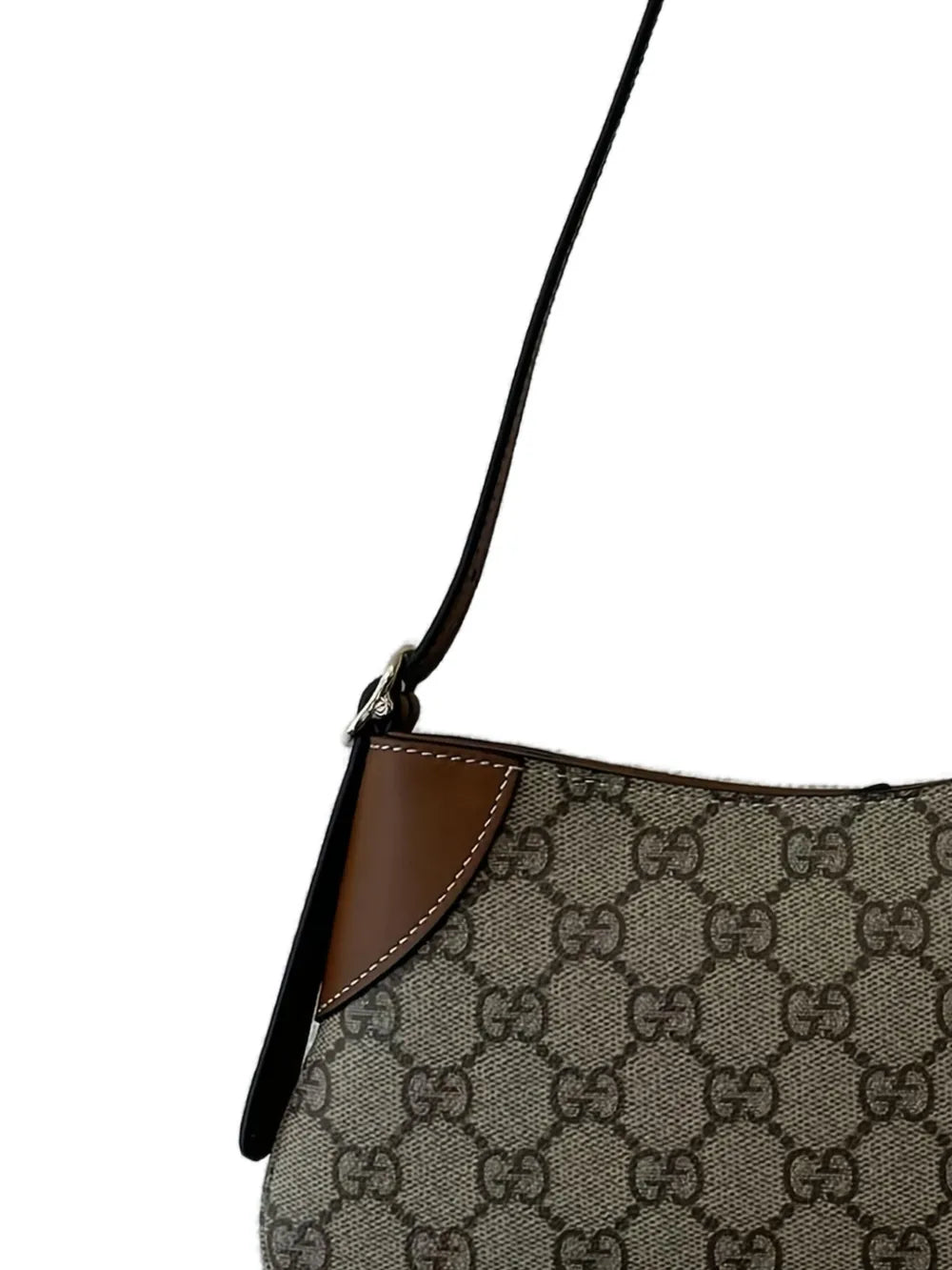 small GG Emblem monogram leather shoulder bag