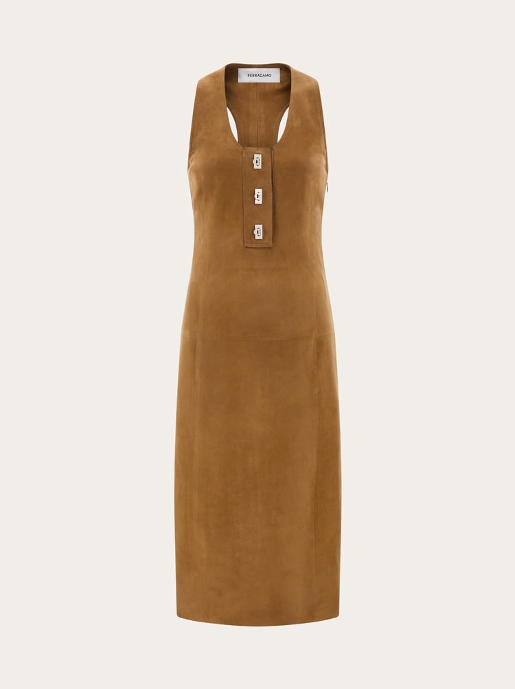 Racer back dress with Hug buckle detail