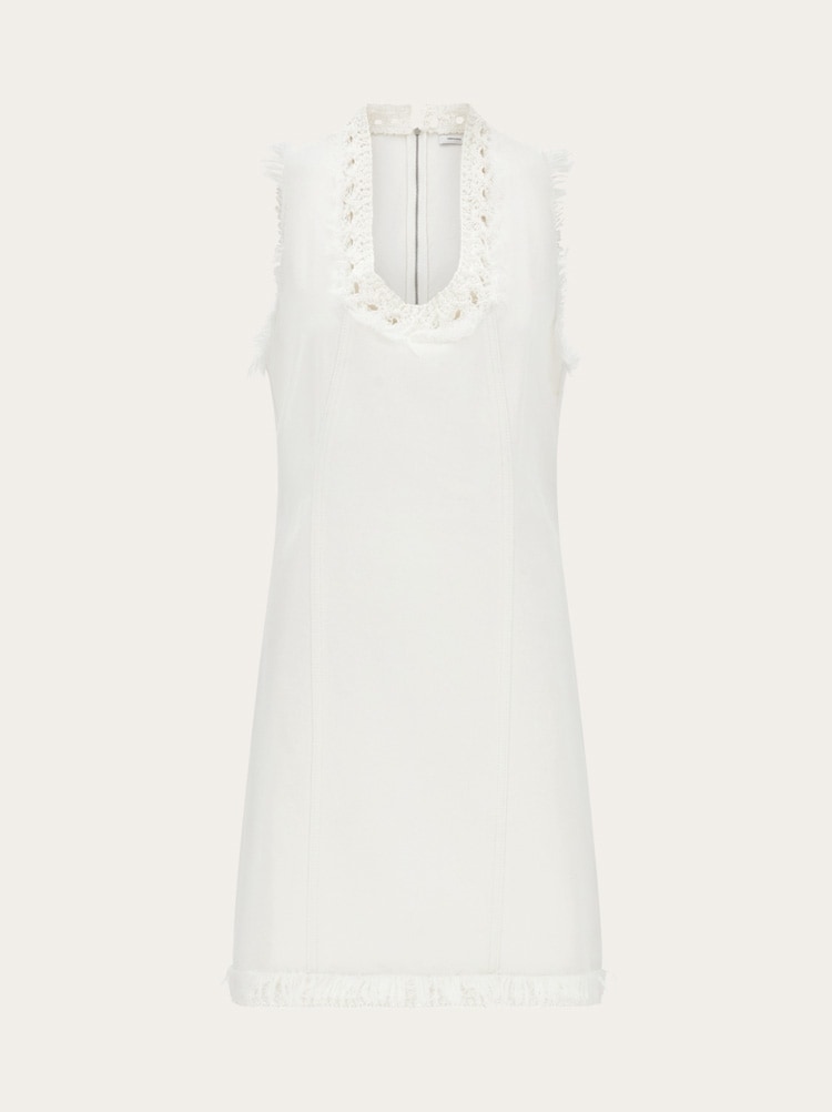 Short denim dress