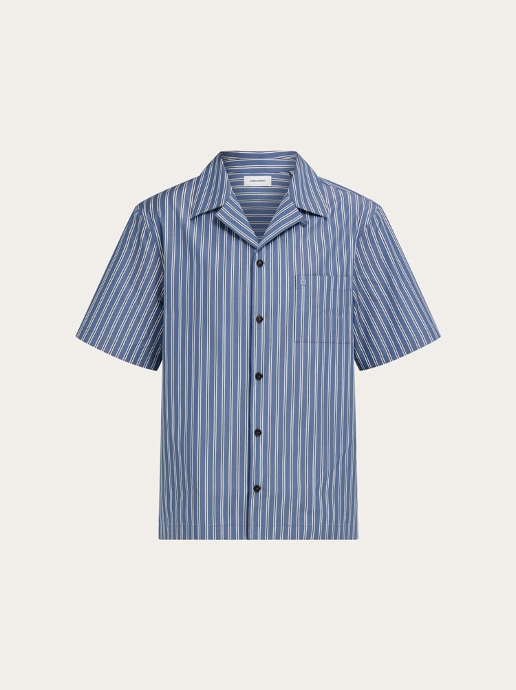 Short sleeve popline shirt