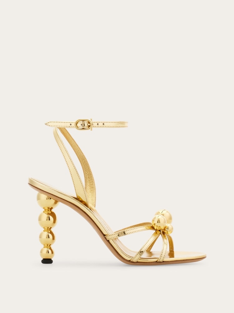 Spherical heel sandal