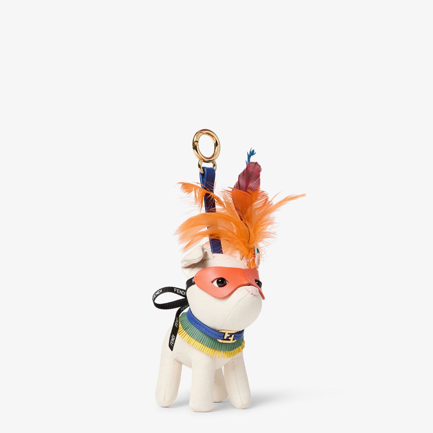 Ita Fendi Charm Multicolor leather and feather charm