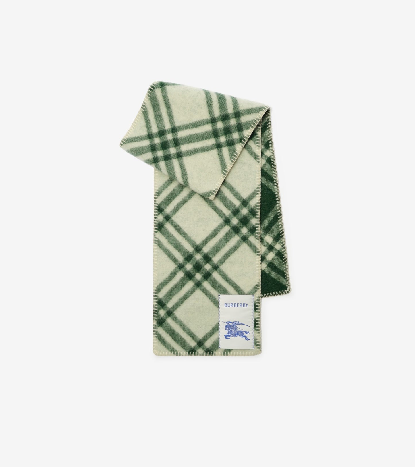 Check Wool Scarf in Sugar pink