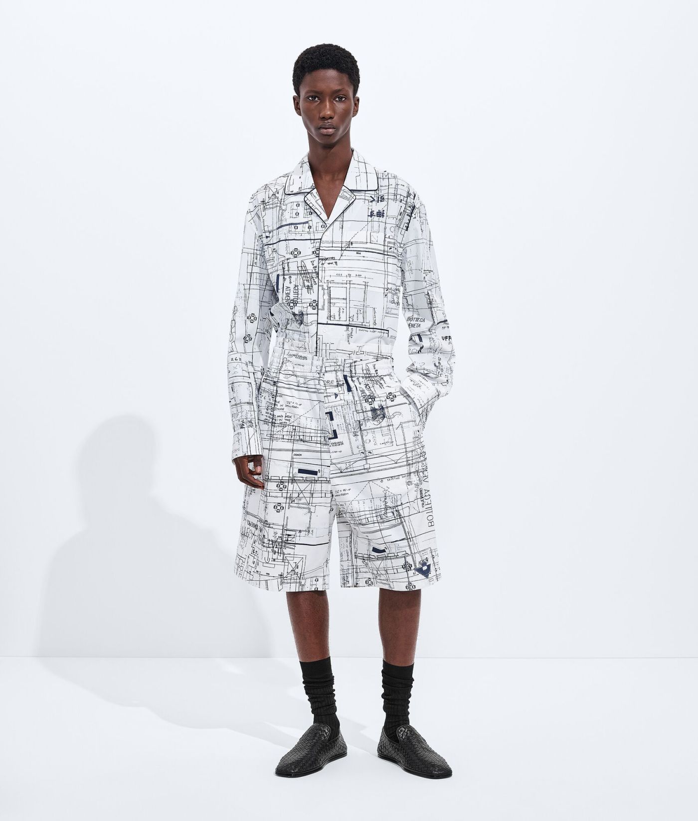 Cotton Poplin Printed Shorts