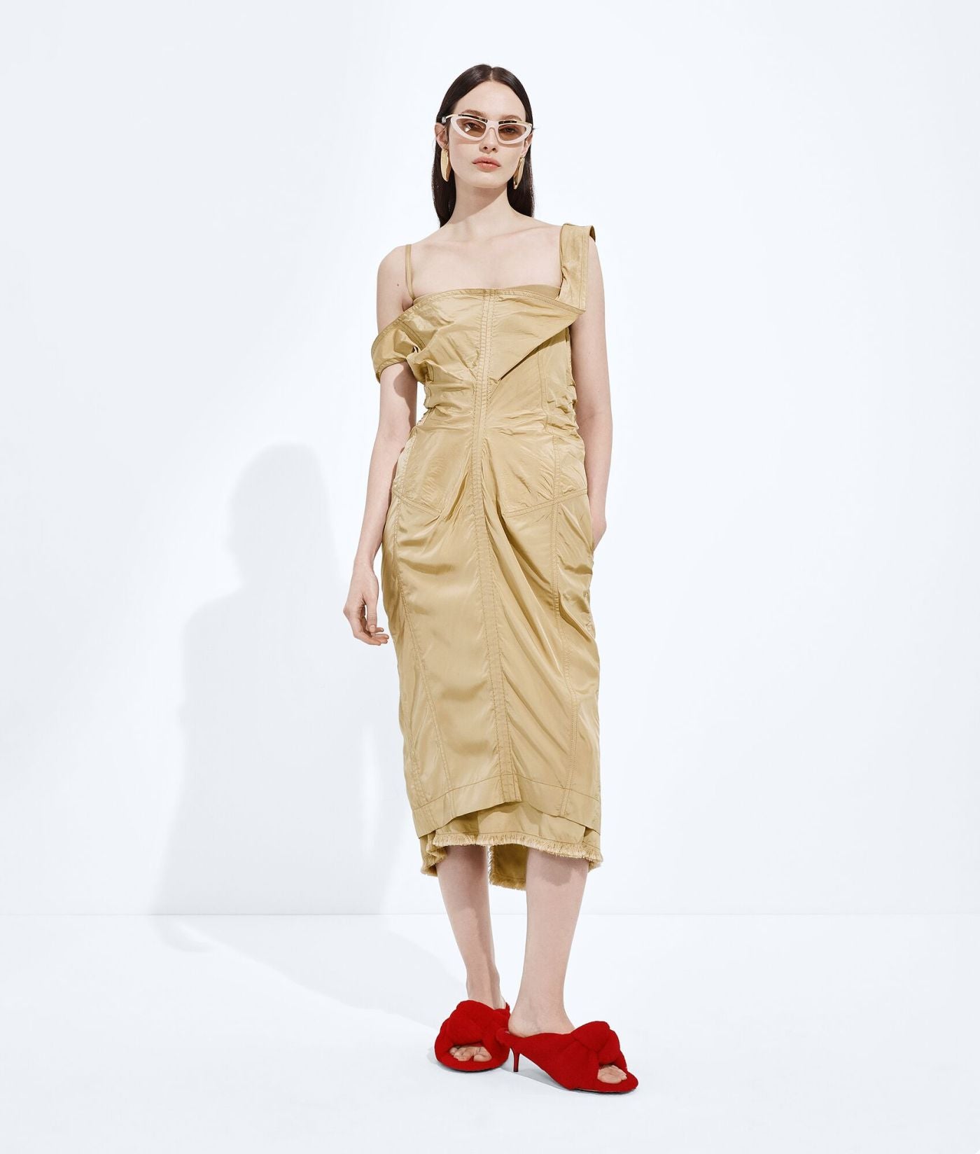 Washed Silk Taffeta Dress