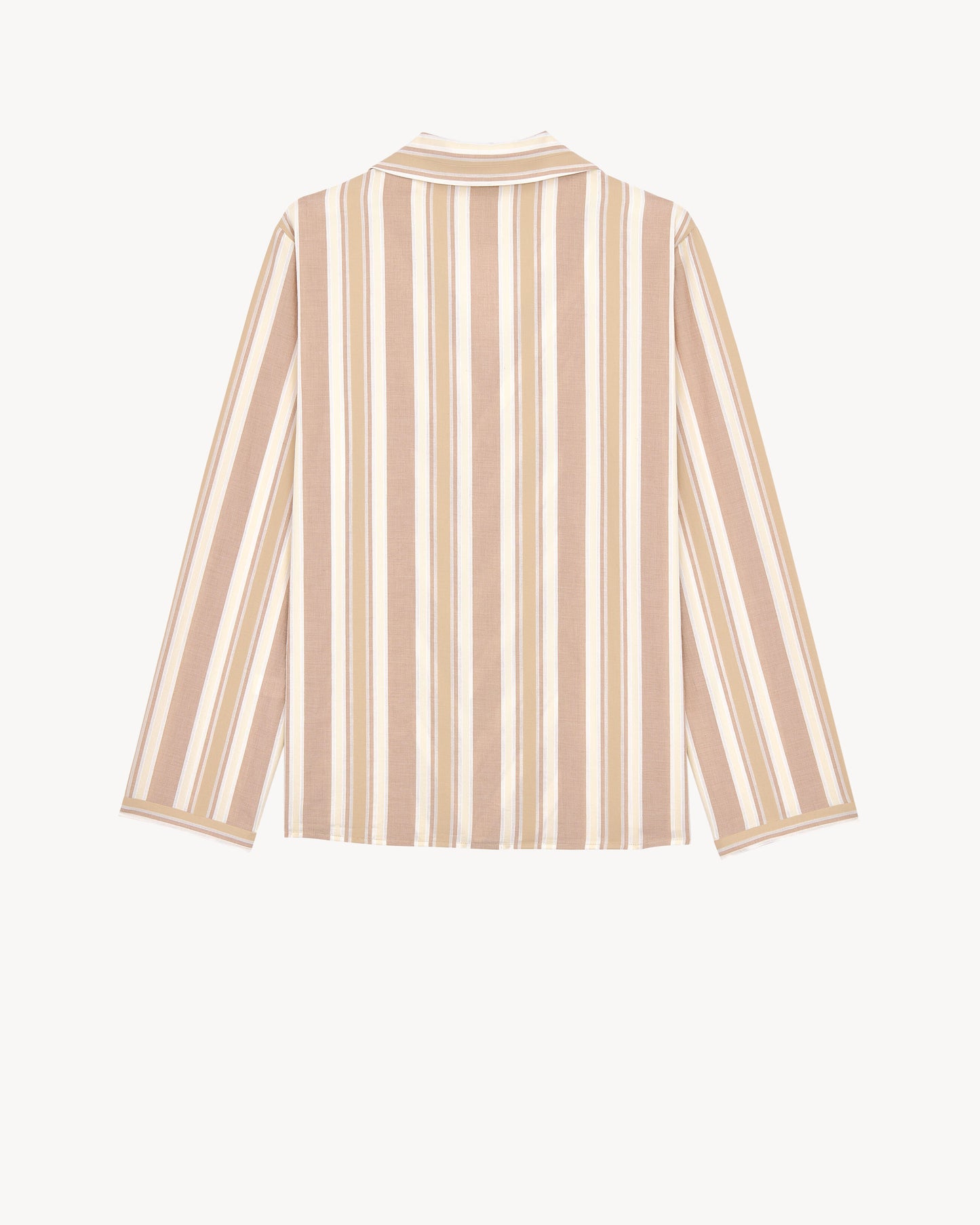 pajama top in striped cotton