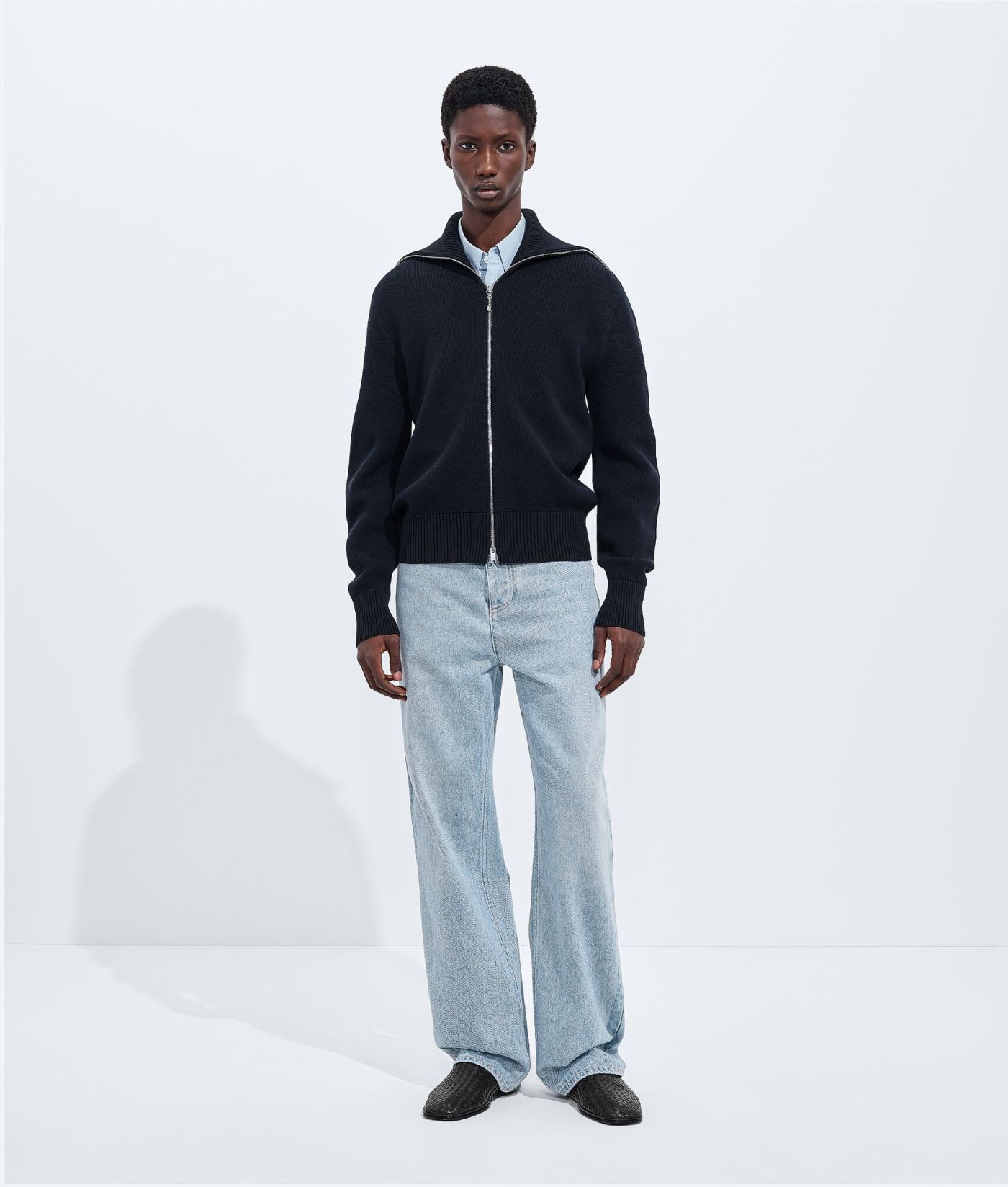 Sky Bleached Wide Leg Jeans