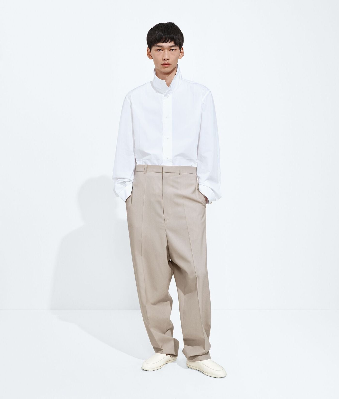 Wool And Cotton Trousers