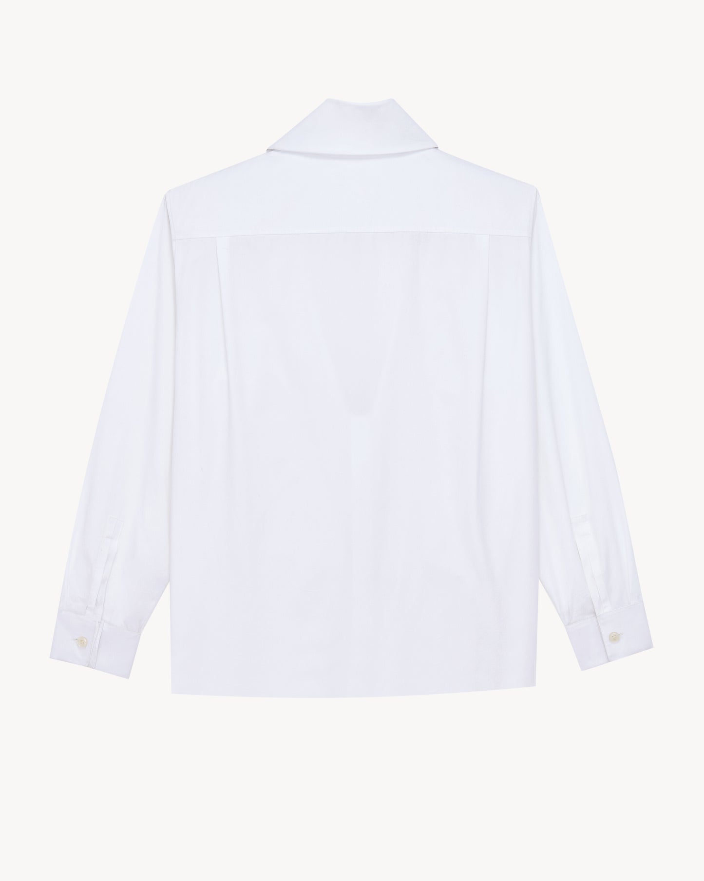 lavallière shirt in cotton poplin