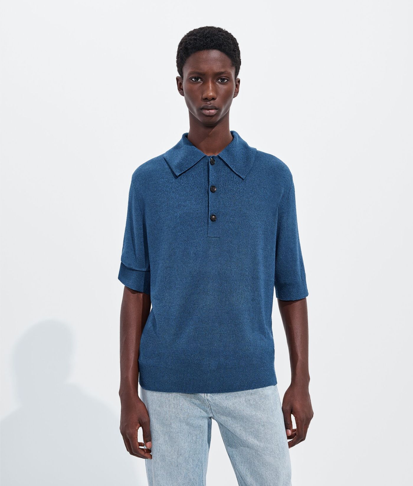 Silk Bouclé Polo