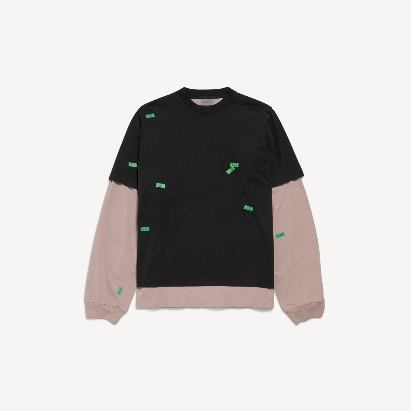 520 stickers hybrid double t-shirt