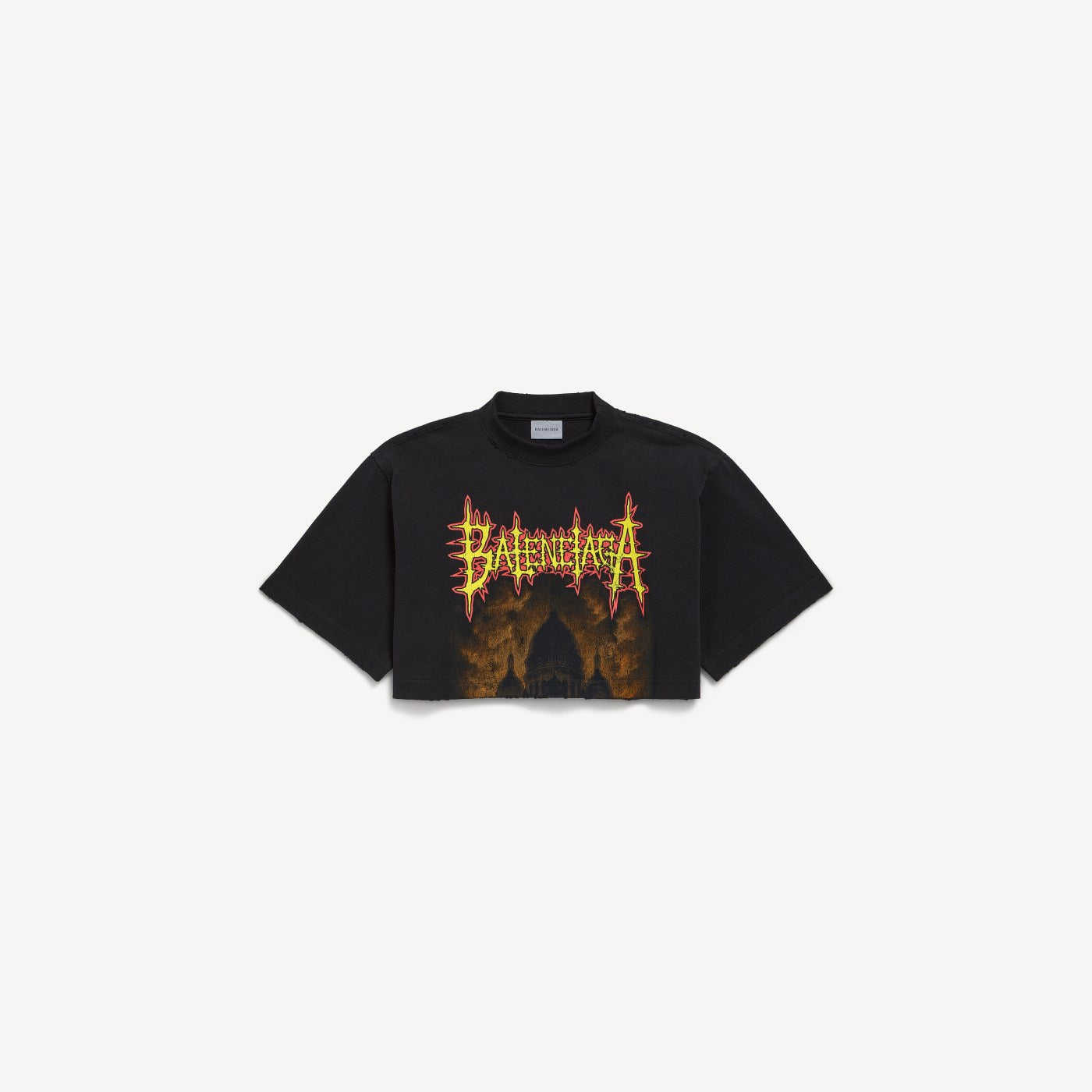 Balenciaga sacré cœur cropped t-shirt