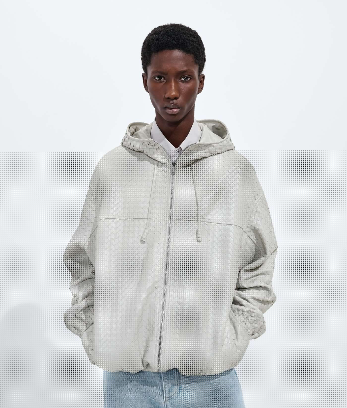 Small Intrecciato Leather Blouson