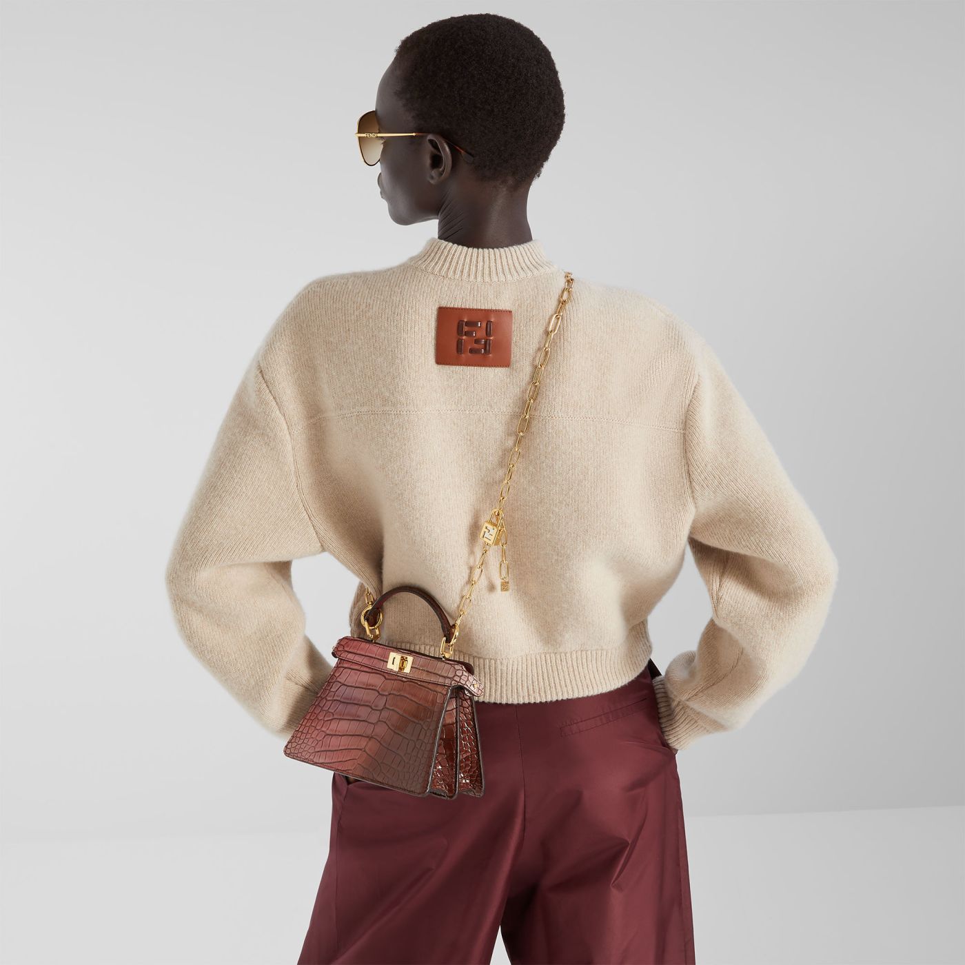 Strap You Gold-colored metal shoulder strap