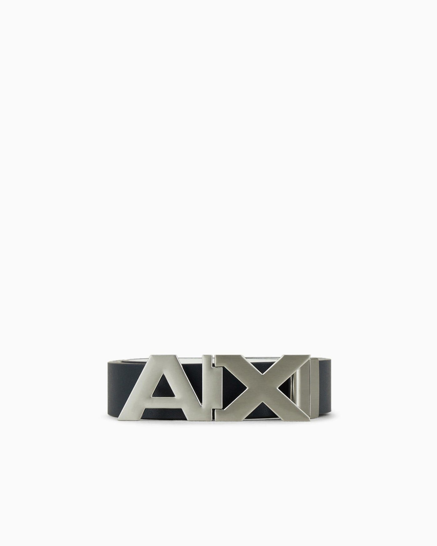 Plate belt in split leather with transfer coating