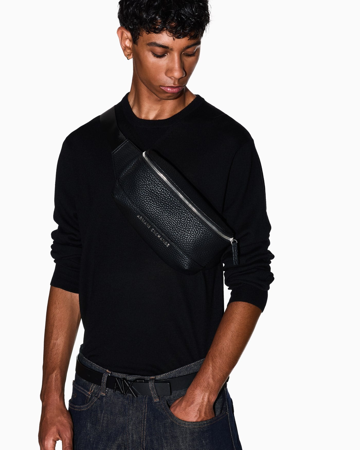 RECTANGULAR LOGO BELT BAG