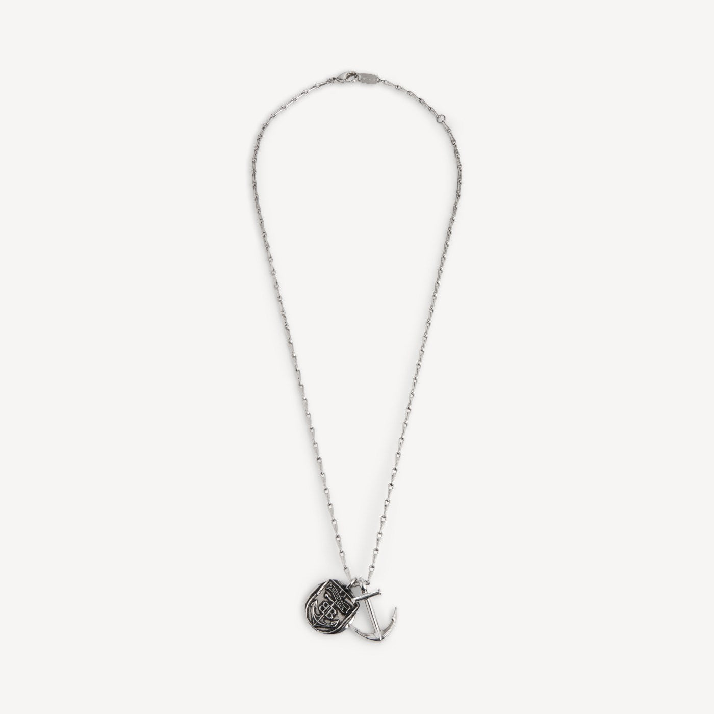Anchor crest charms necklace