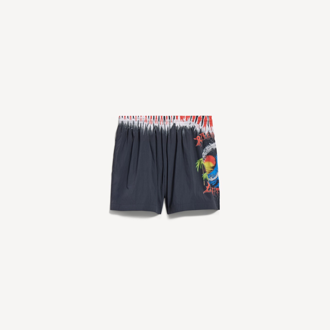 Extreme tie dye swim shorts