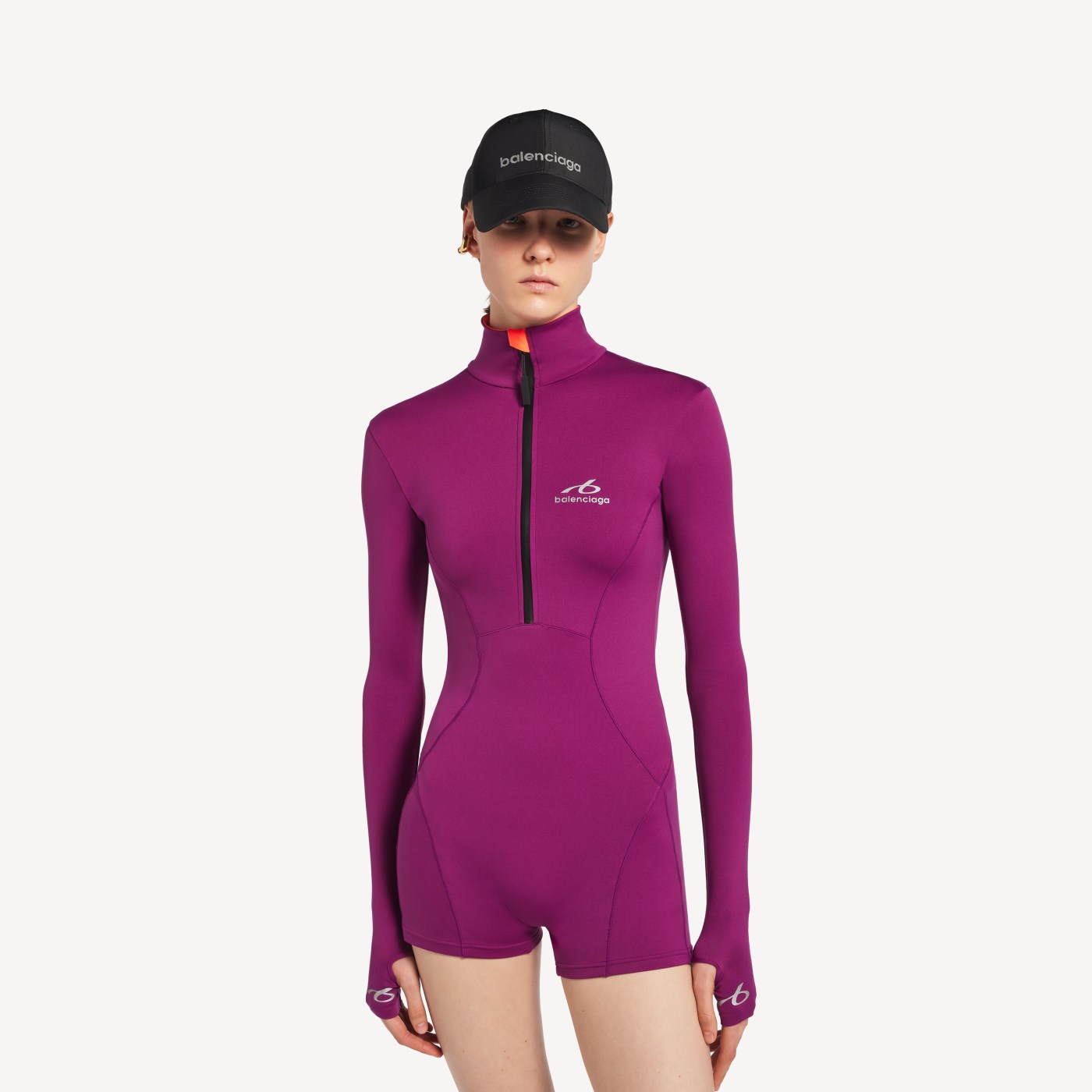 Techwear short long sleeve bodysuit