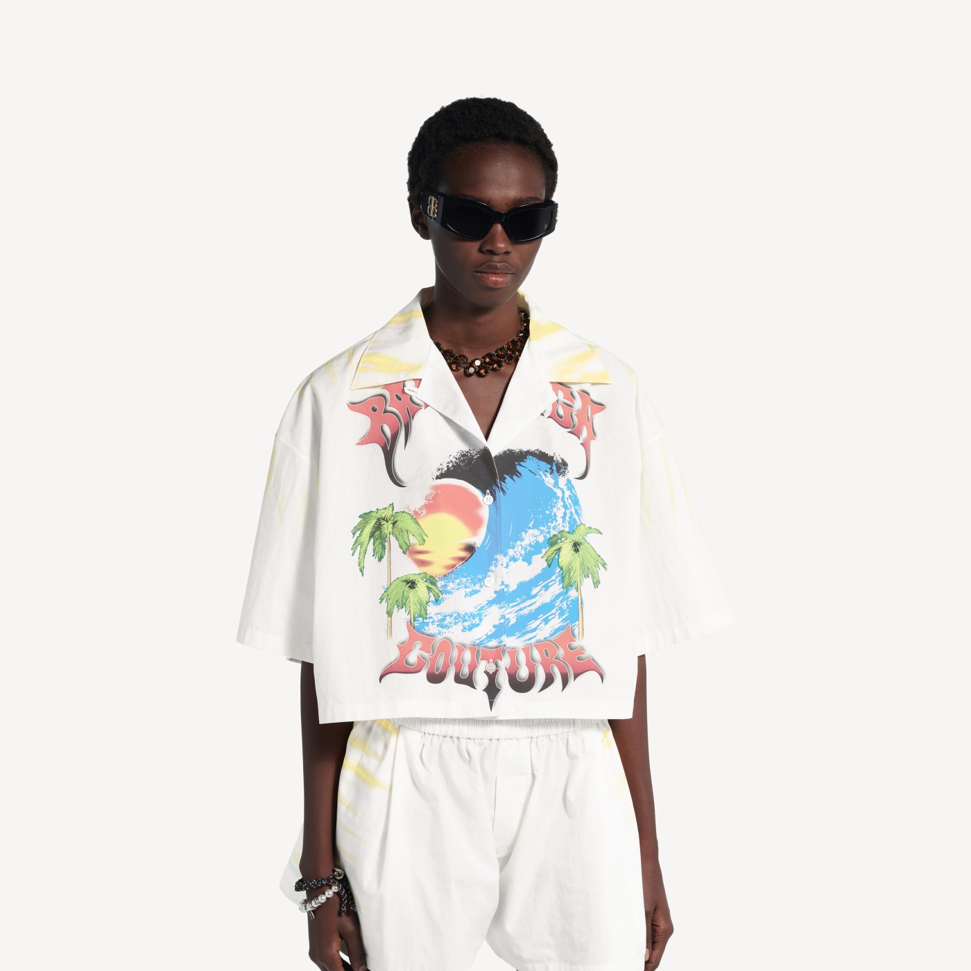 Extreme tie dye bowling shirt