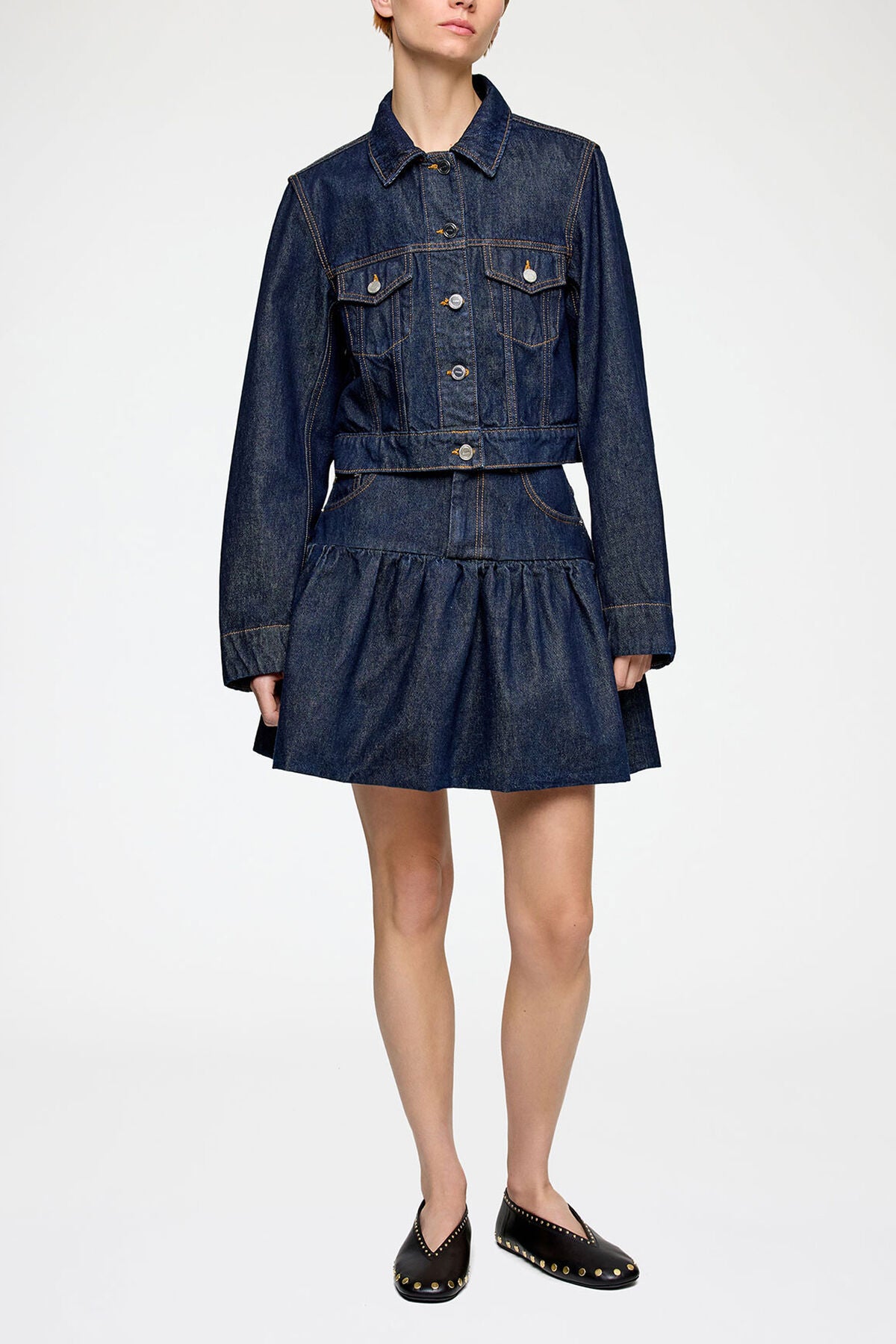 Jacket in Rinse Denim