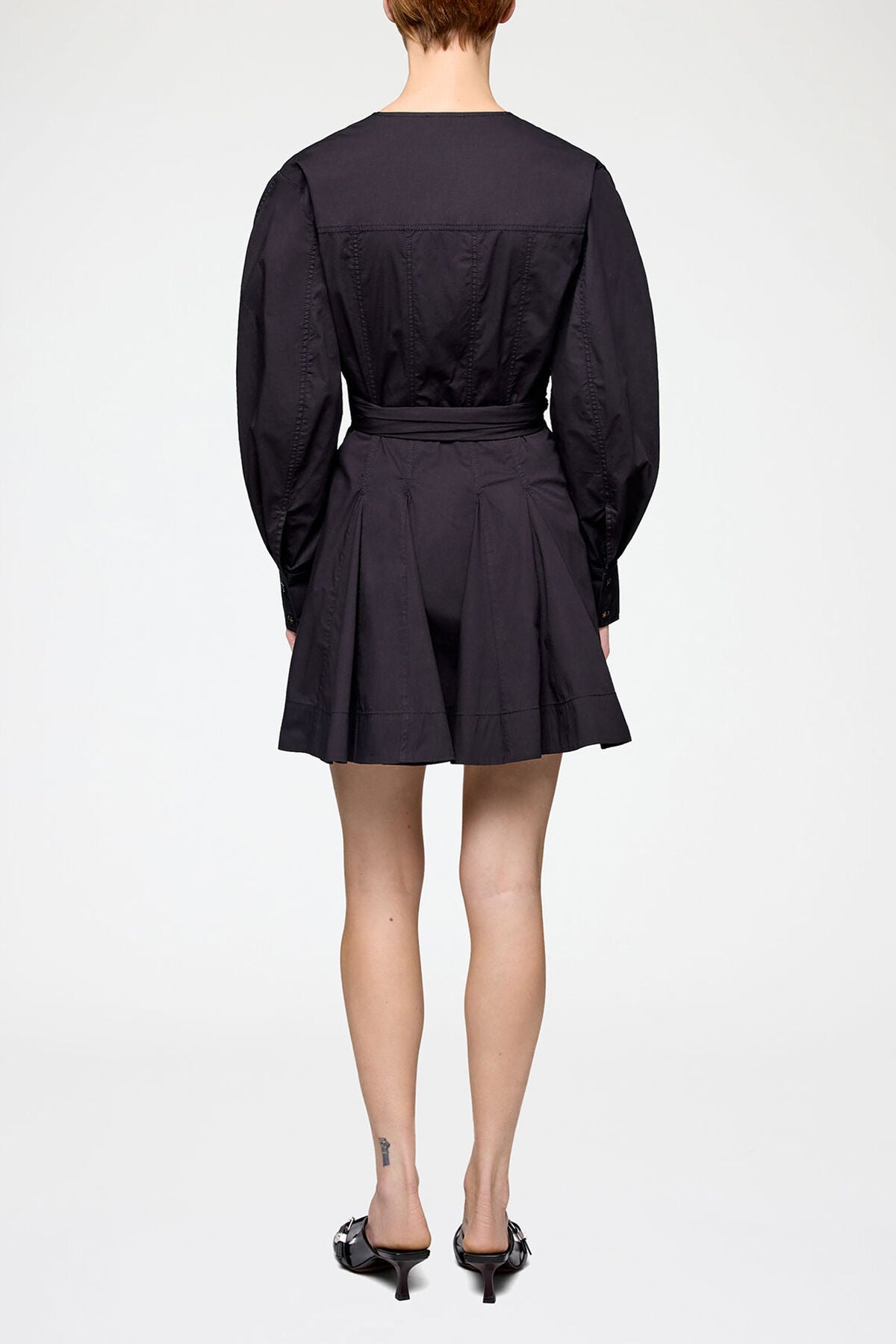 Shirt Dress in Stretch Cotton