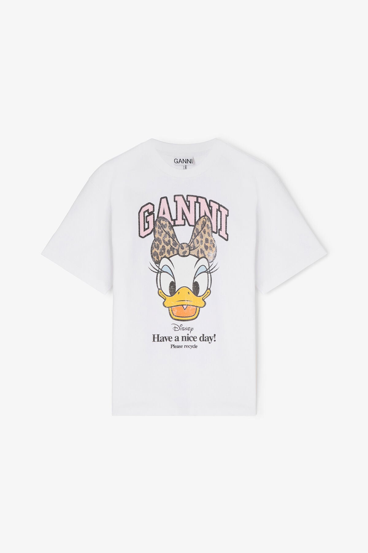 Daisy Duck White Printed T-shirt