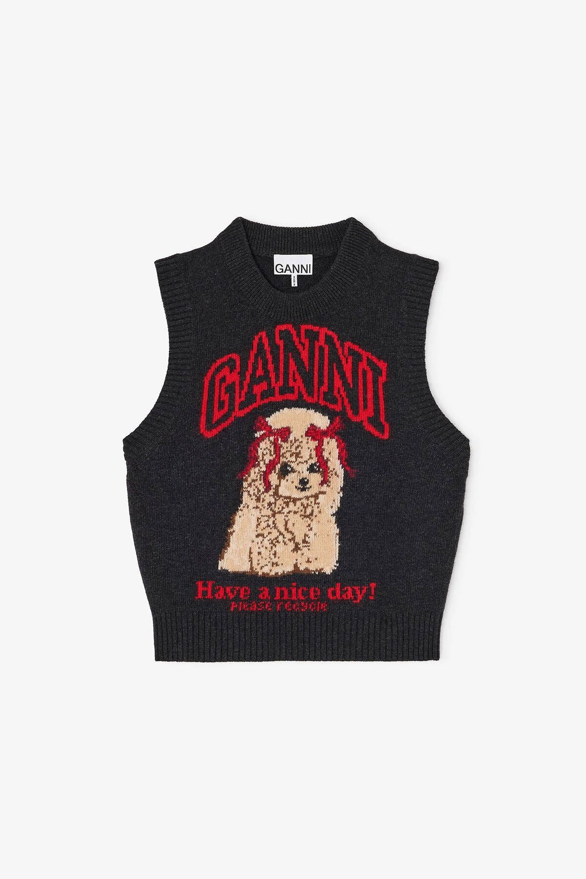 Graphic Wool Vest