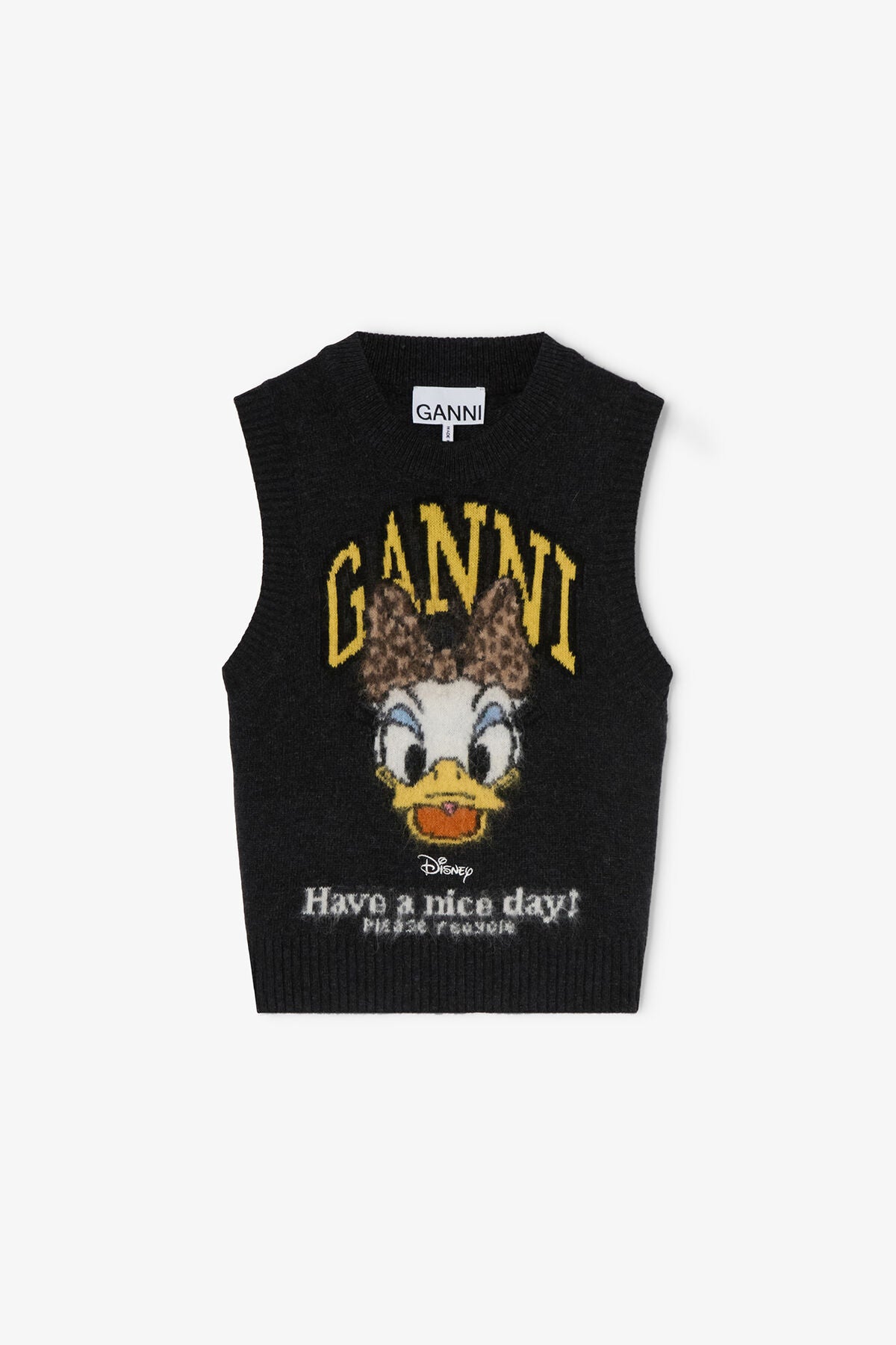 Daisy Duck Graphic Wool Vest