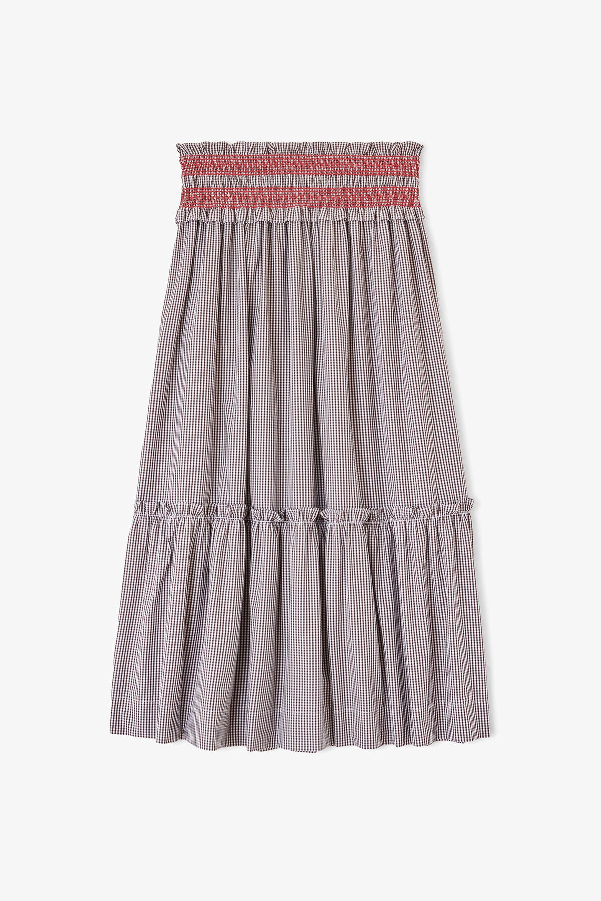 Convertible skirt in Check Cotton