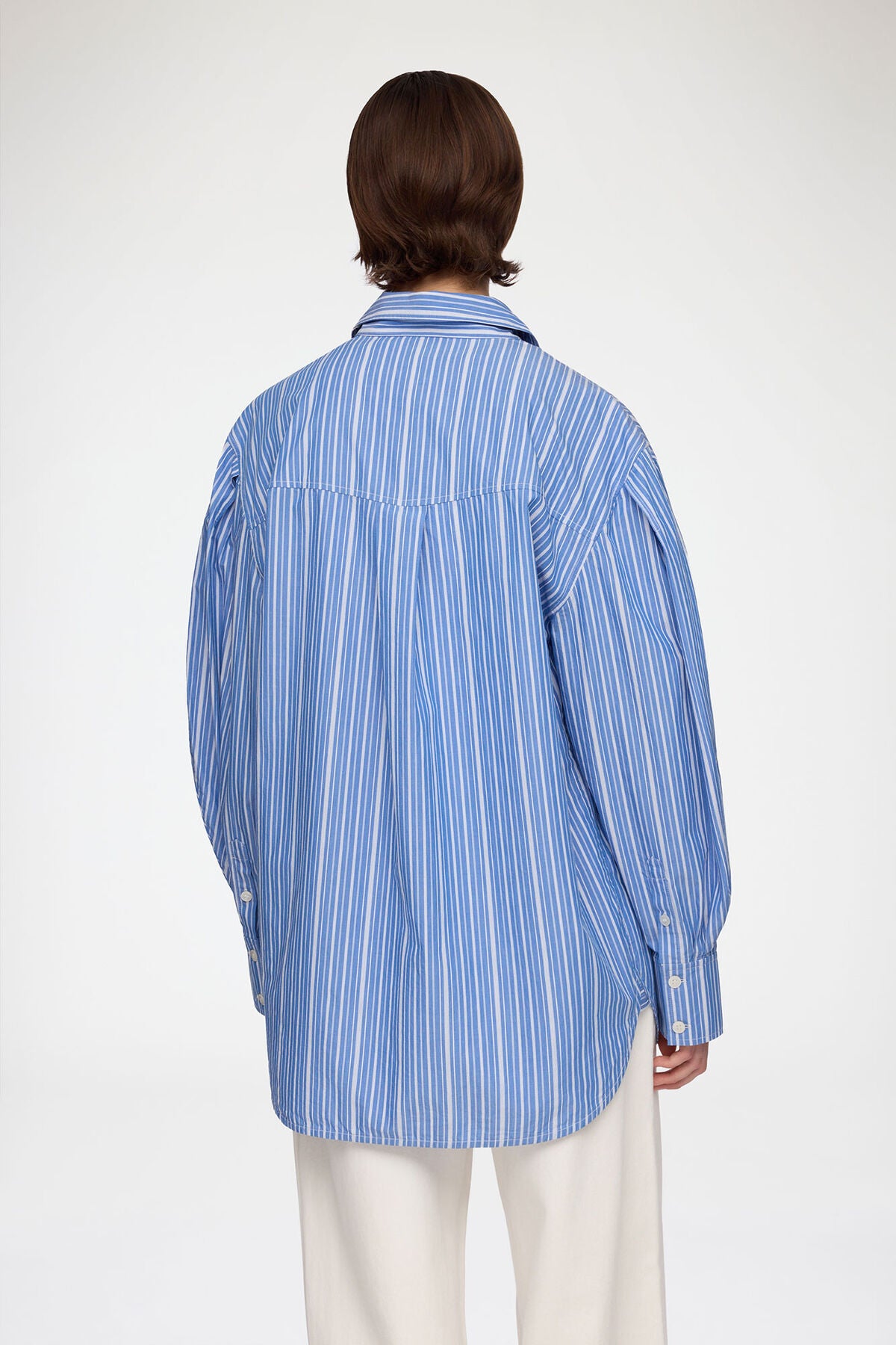 Shirt in Striped Cotton
