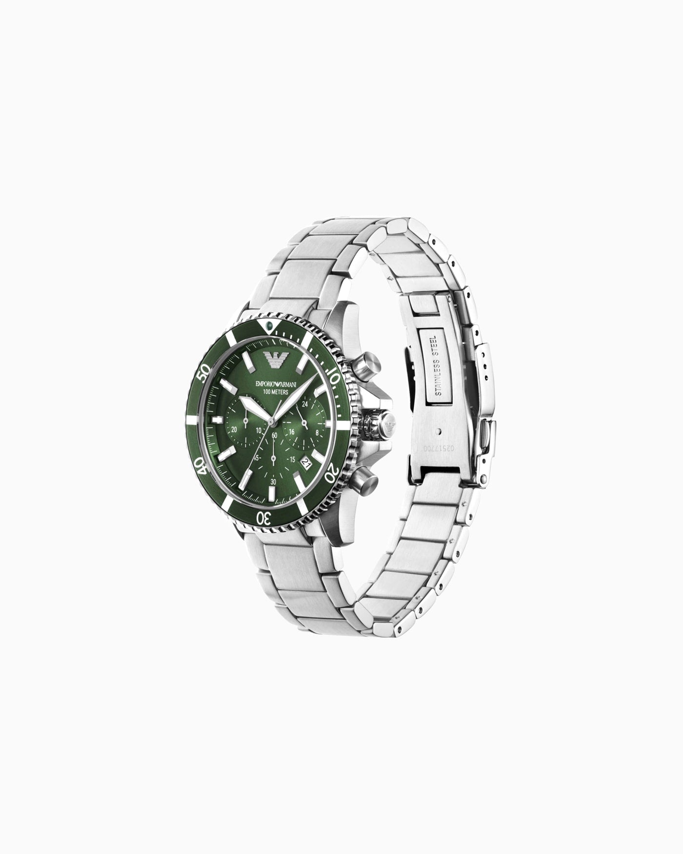 World Explorer Chronograph Stainless Steel Watch