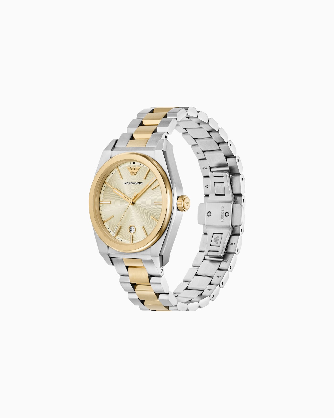 Three-Hand Two-Tone Stainless Steel Watch