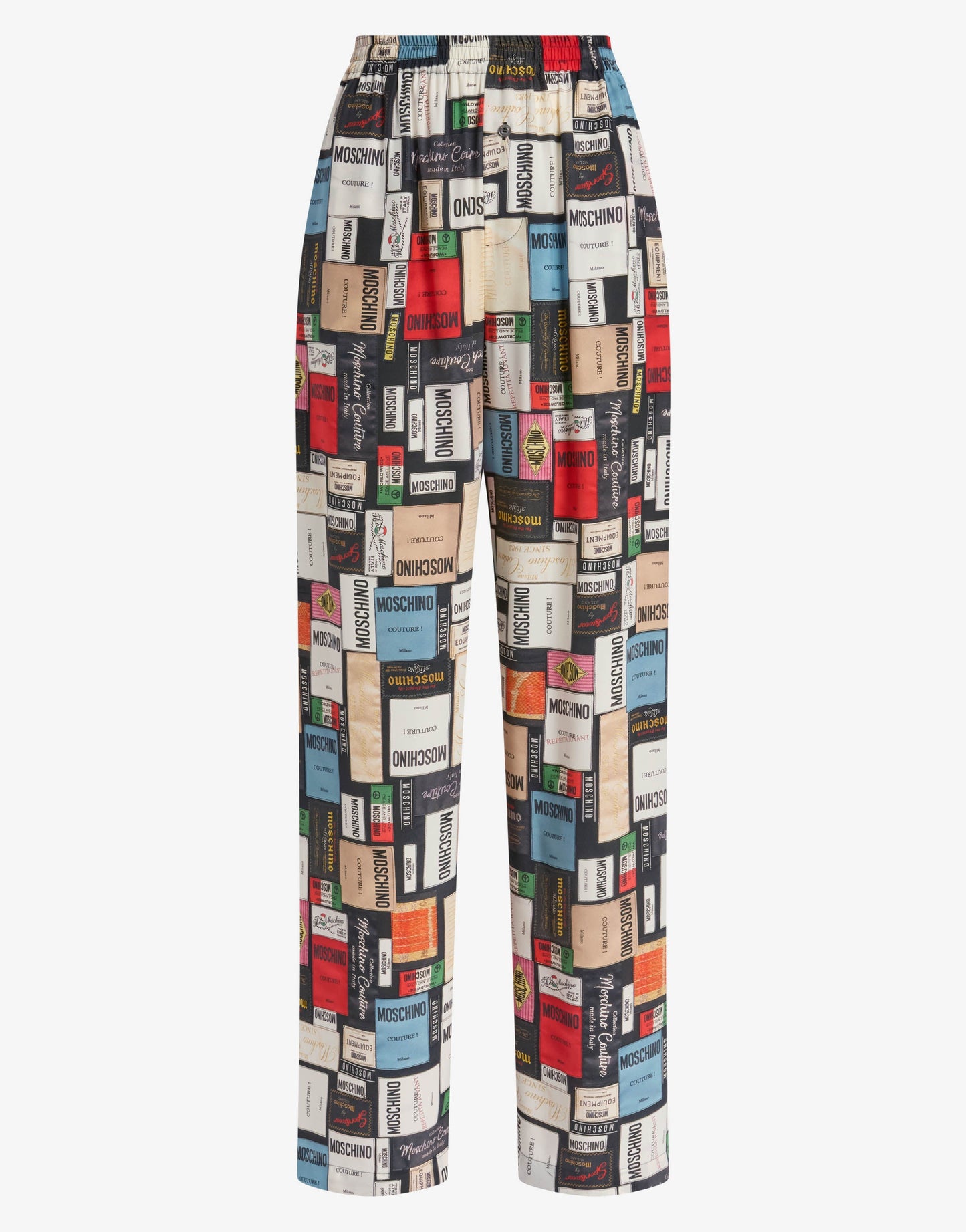 Pantalone in seta stampato