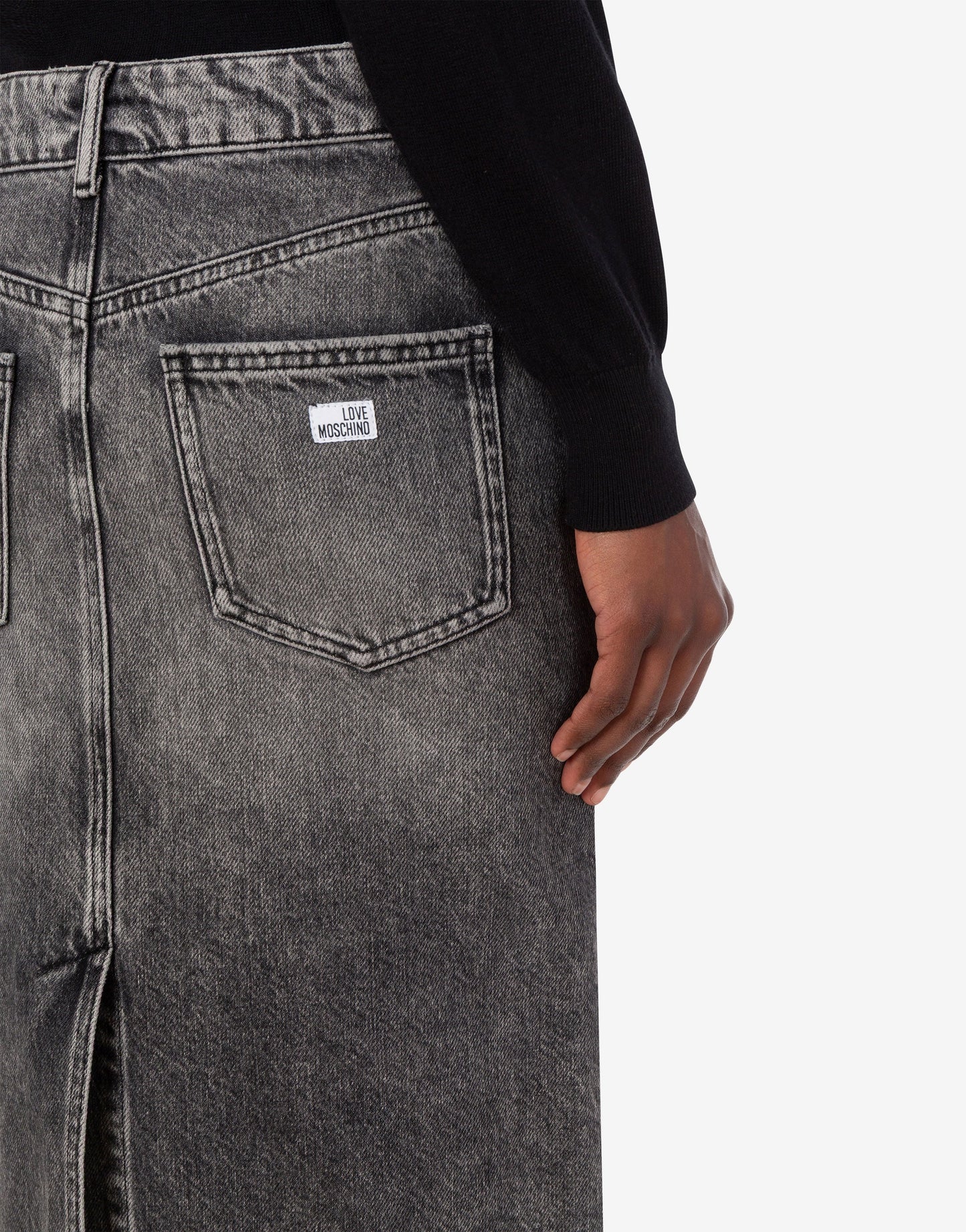 Gonna midi in denim