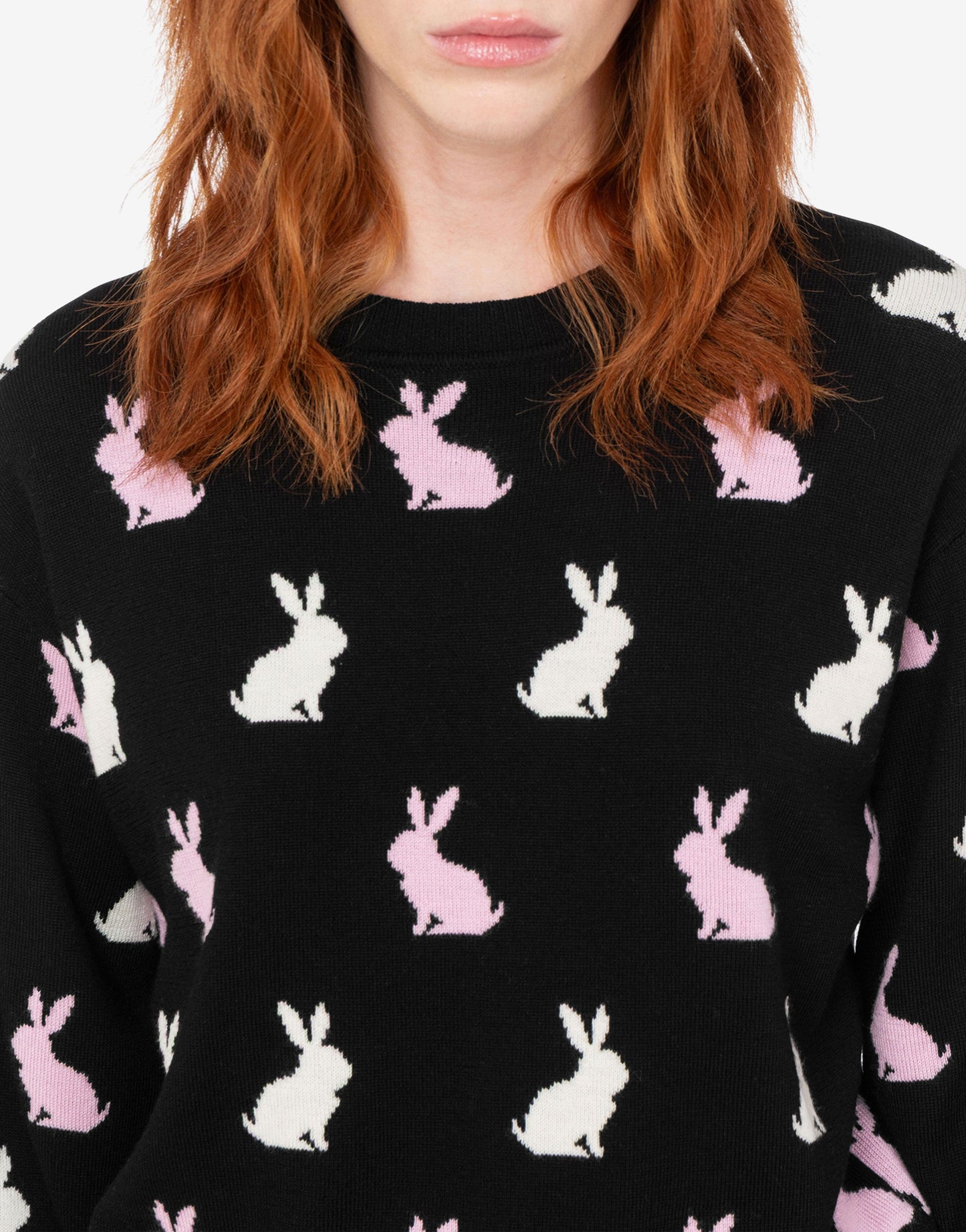 Pullover in lana extrafine intarsiato
