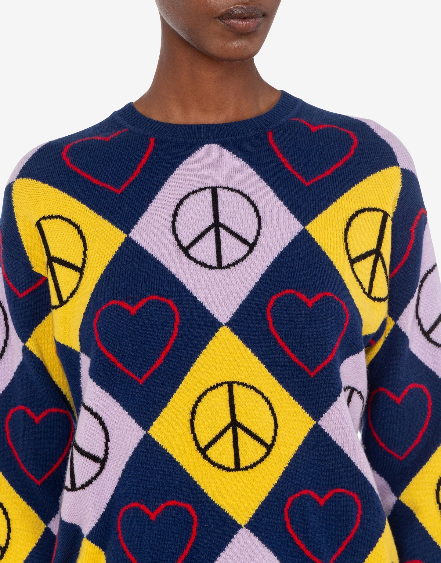 Pullover in lana intarsiato
