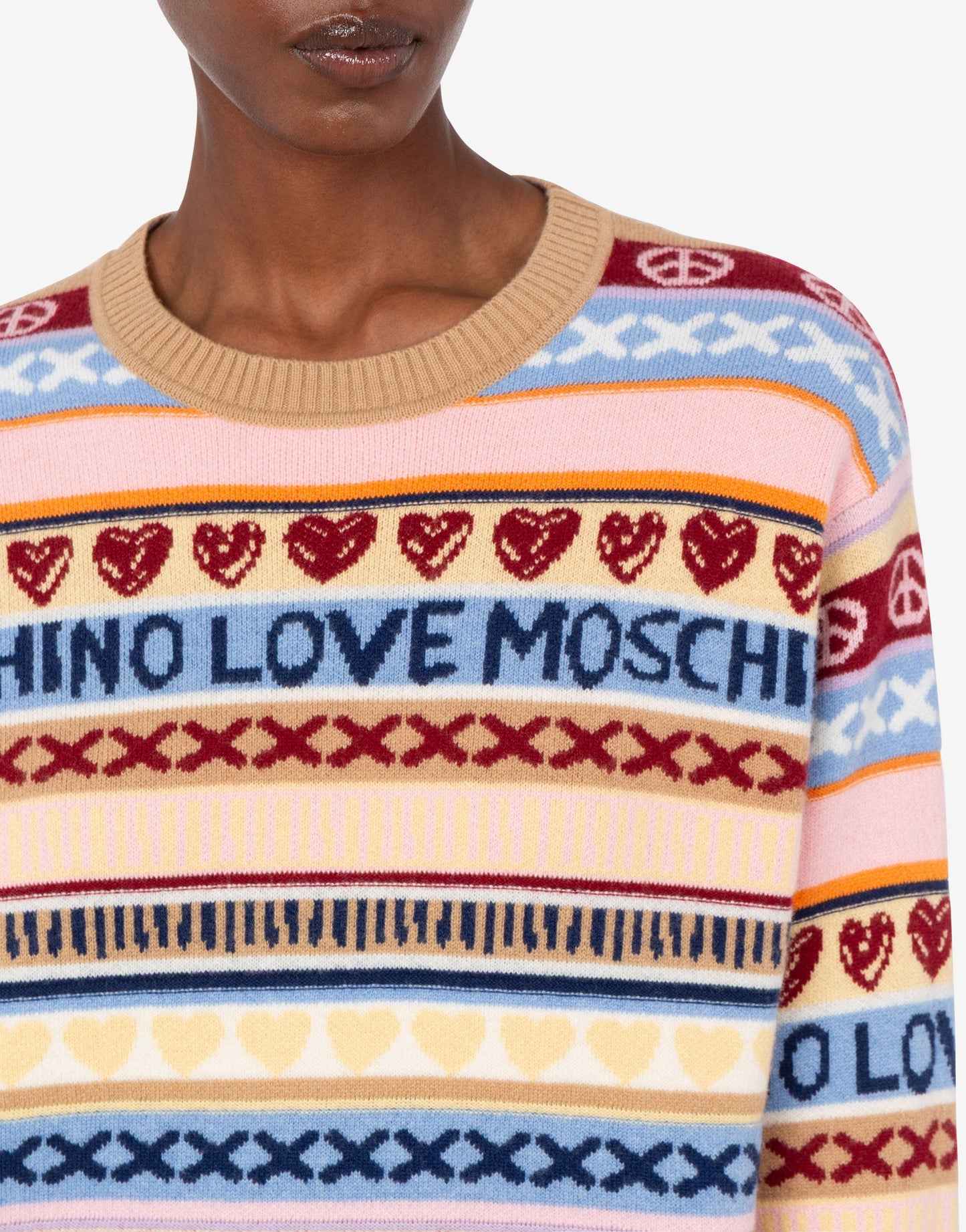 Pullover in lana intarsiato