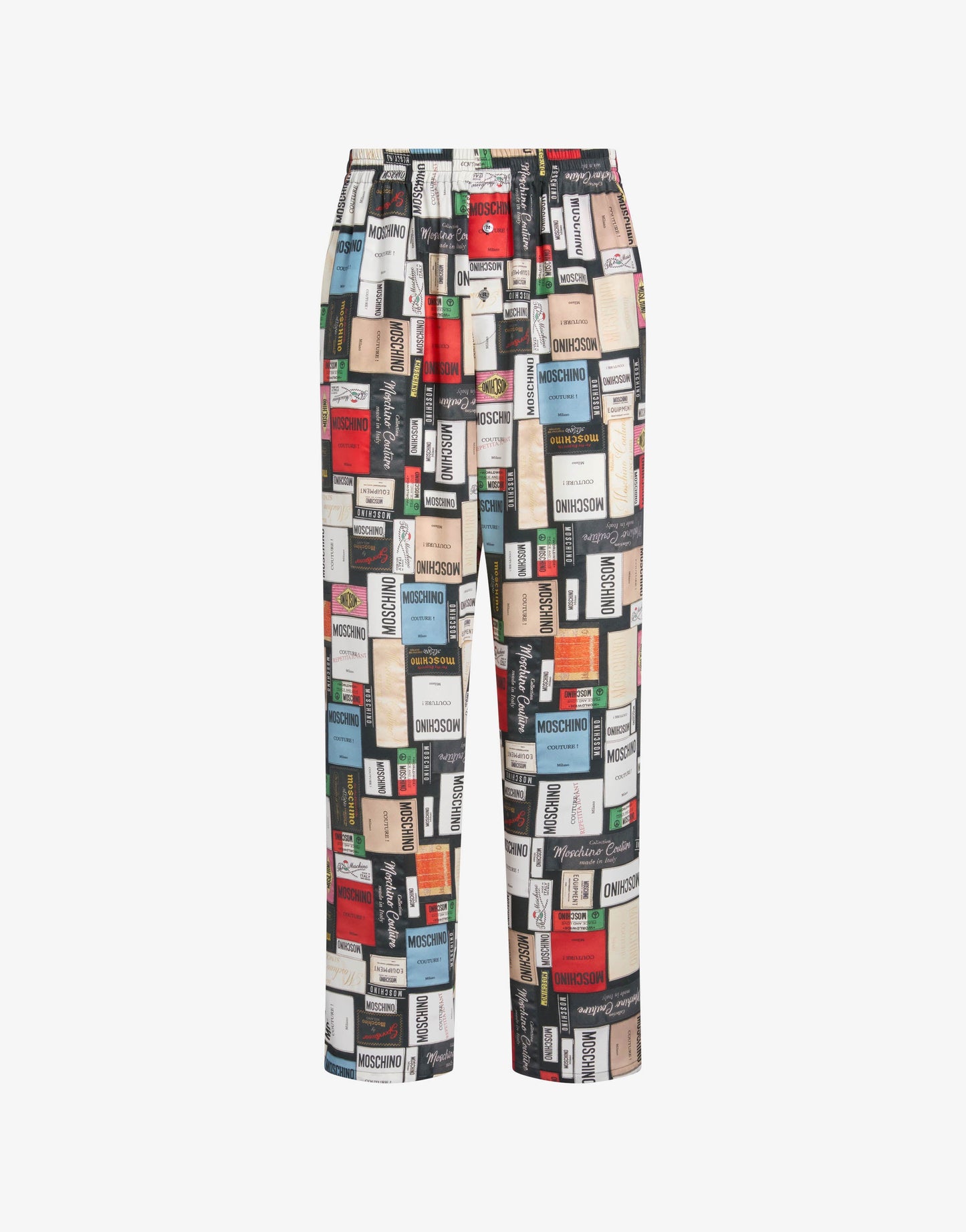 Pantalone in seta stampato