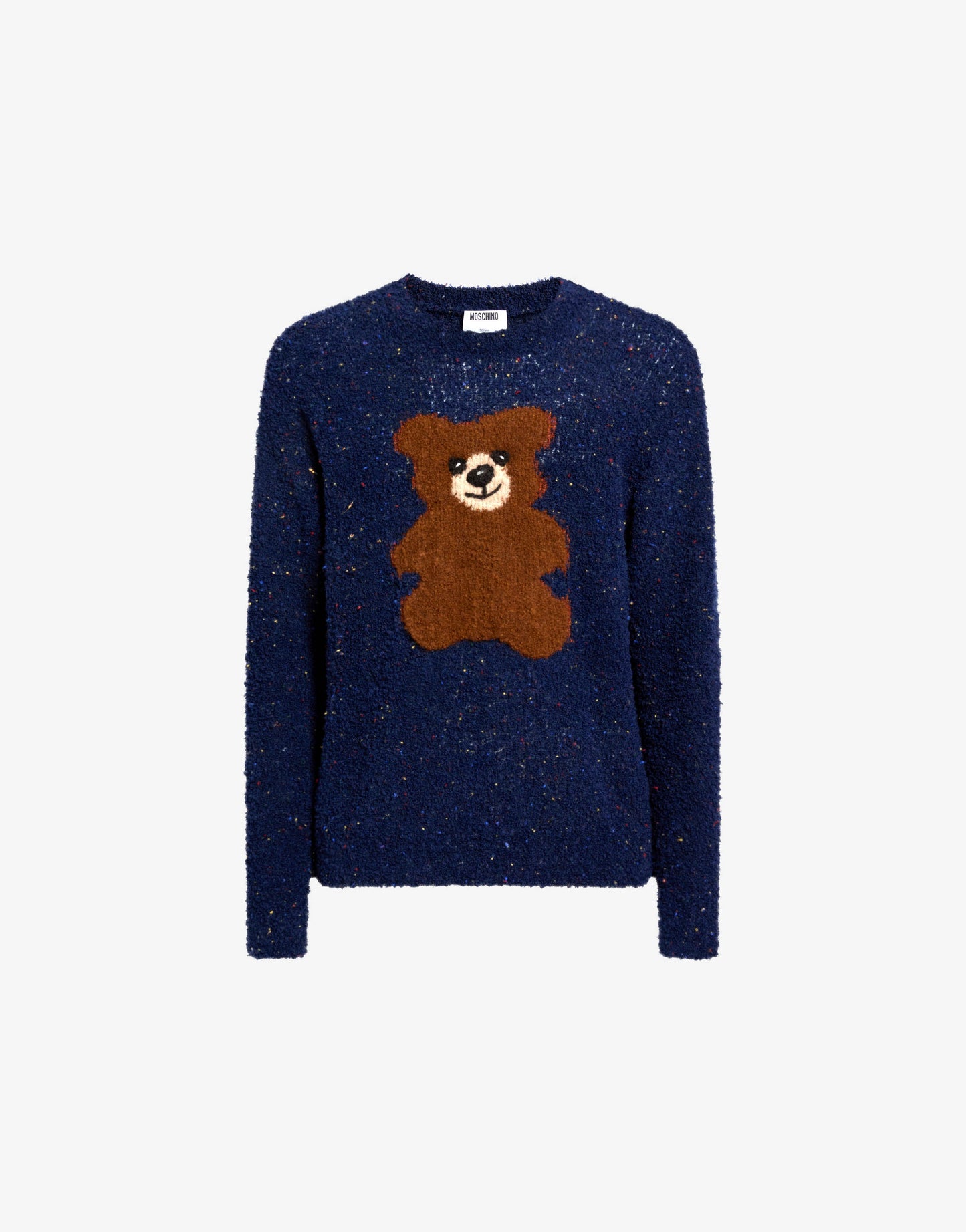 Pullover in misto lana bouclé Moschino Teddy Bear