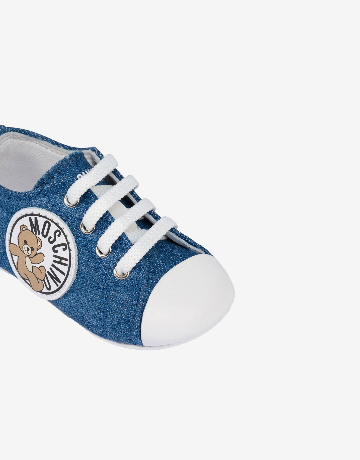Sneakers in denim Moschino Teddy Bear