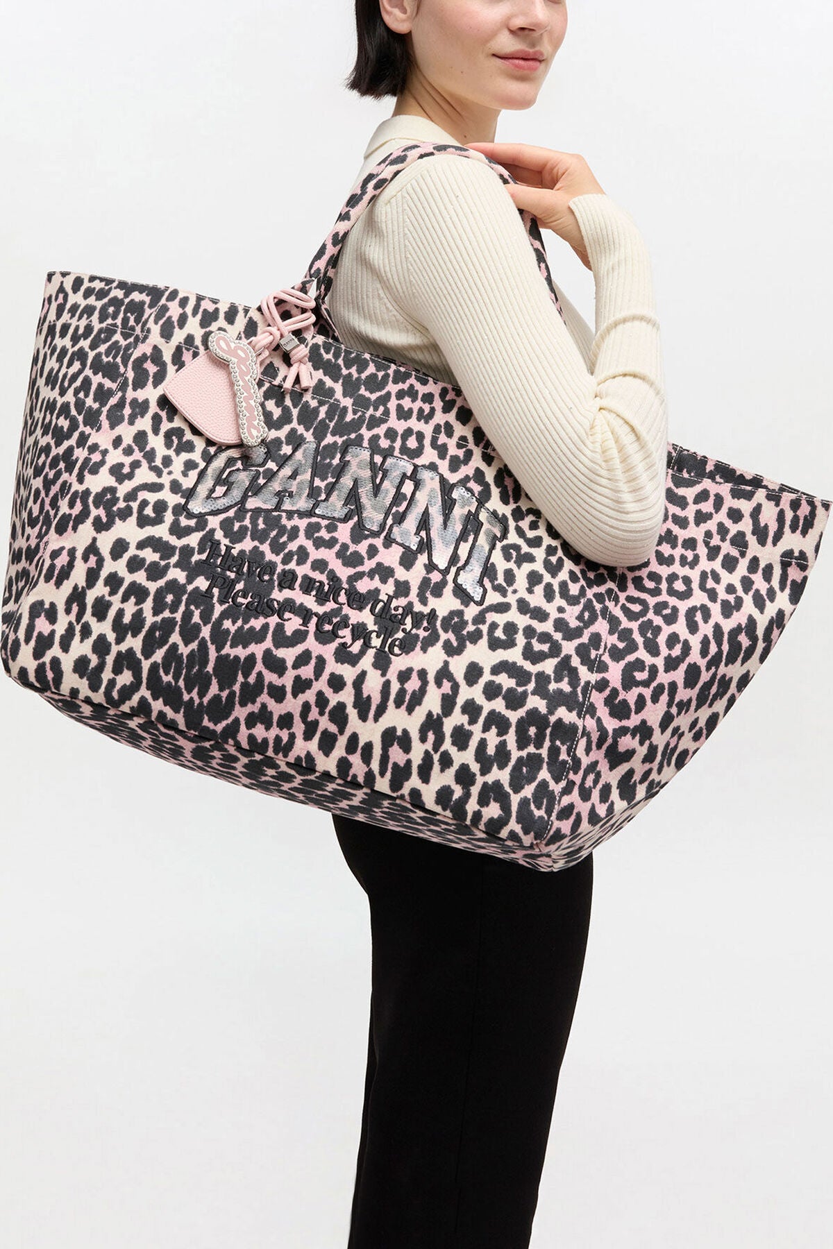 Leopard Sequin XXL Tote