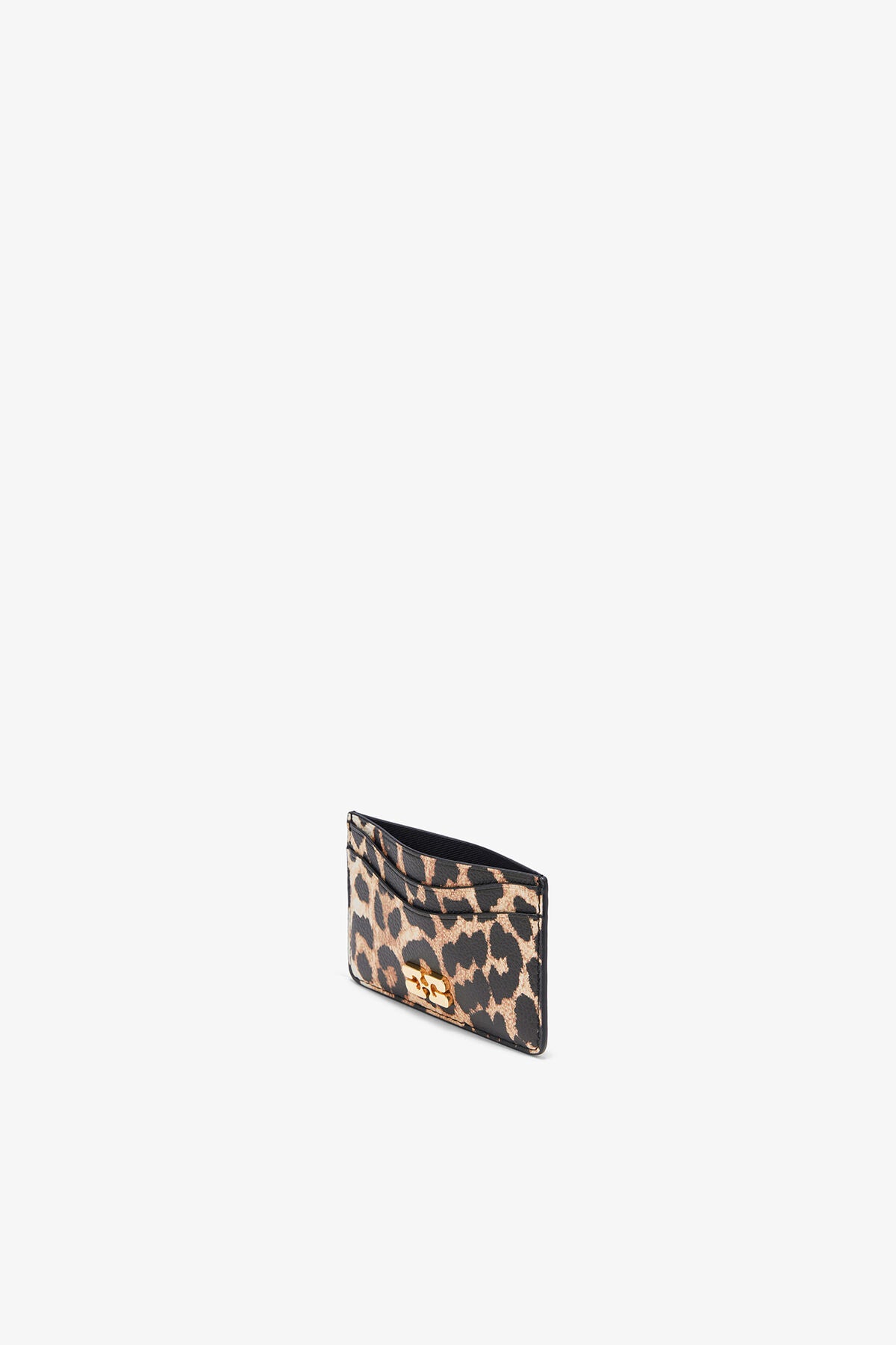 Leopard Grained Bou Card Holder