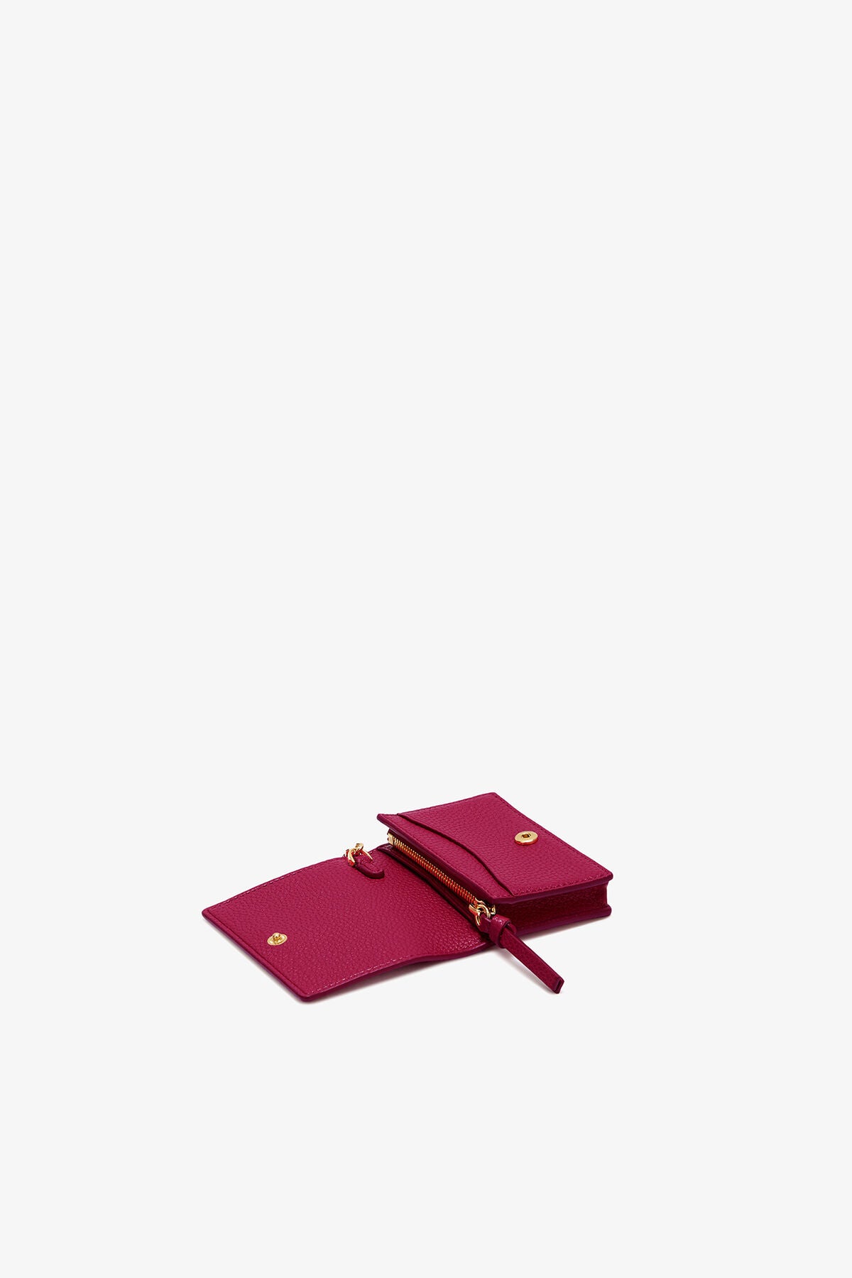 Bou Card Holder With Flap in Red
