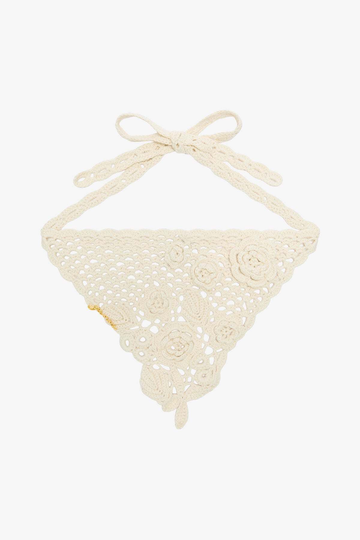 Head Scarf in Cotton Crochet