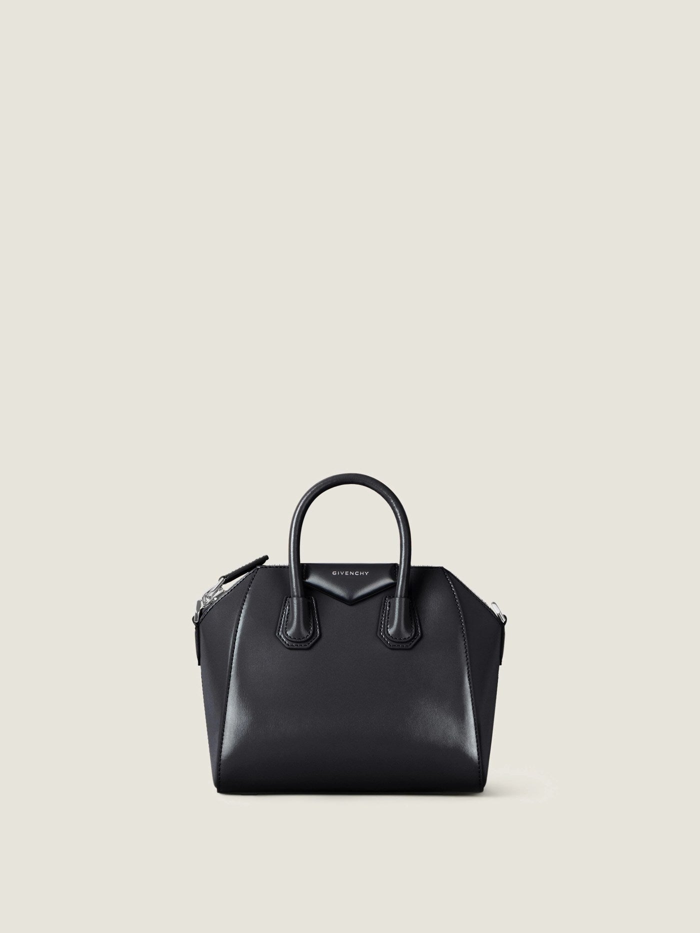 Mini Antigona bag in Box leather