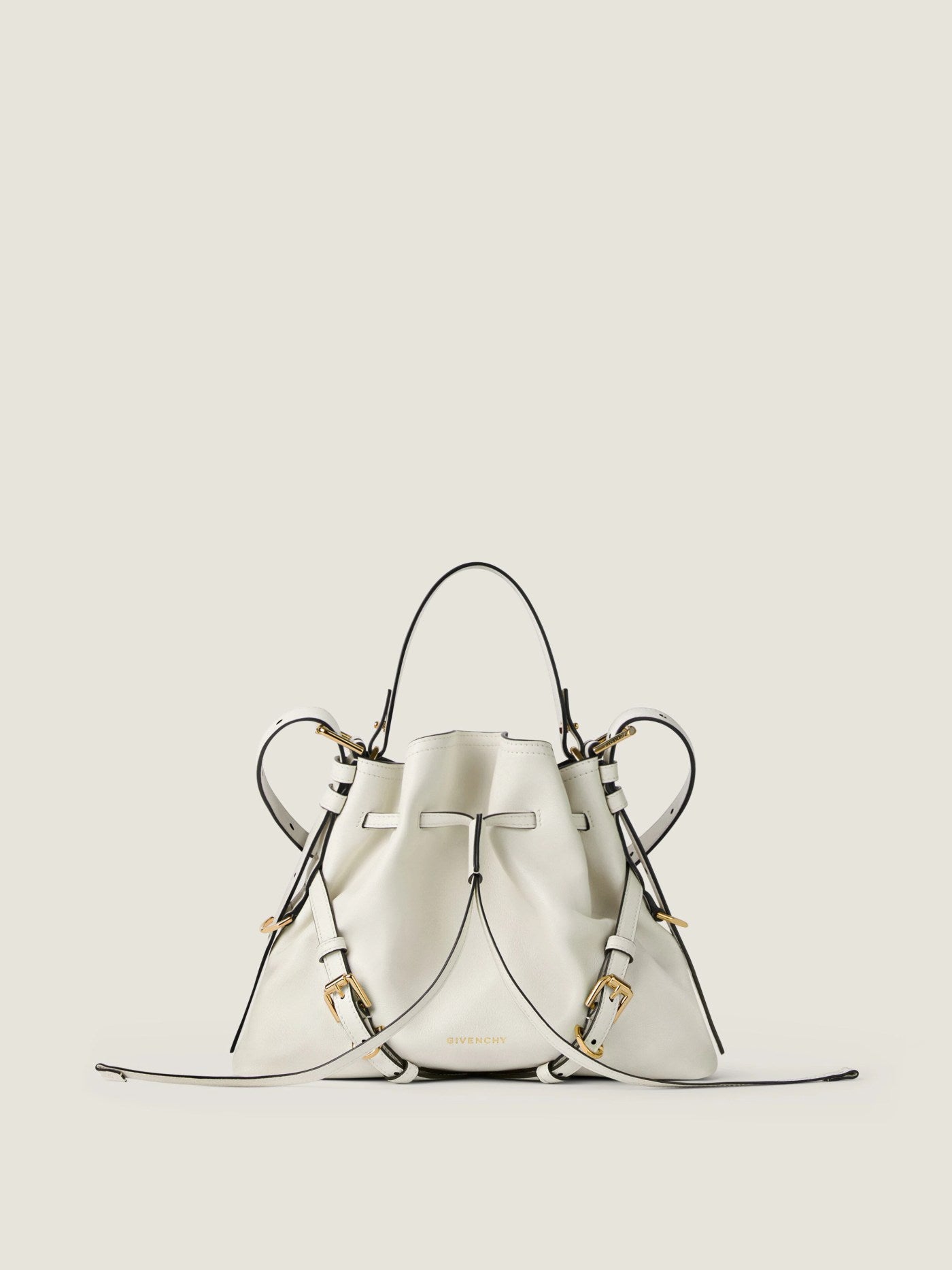 Small Voyou Bucket bag in shiny leather